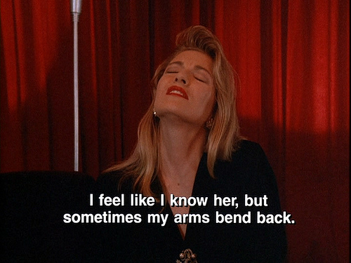 Laura Palmer - arms bending back