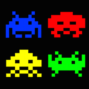 Retro game characters